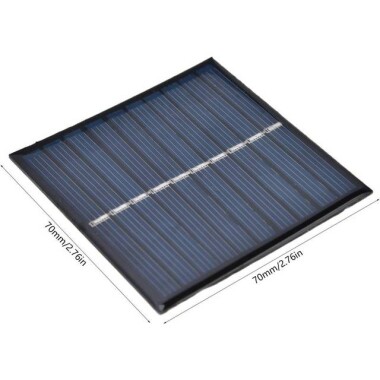 3V 210 MA Drop Solar Panel Size:70x70mm - 2