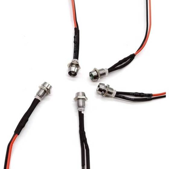 3V 3mm Blue LED Indicator Light With 20cm Cable - 2