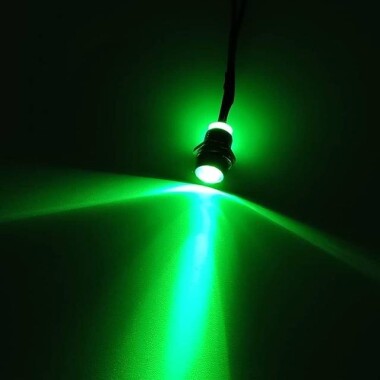 3V 3mm Yellow LED Indicator Light With 20cm Cable - 1