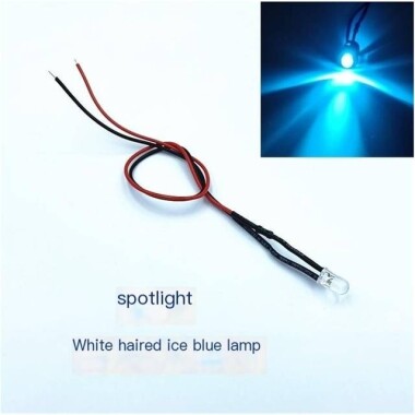3V 5mm Blue LED Indicator Light With 20cm Cable - 2