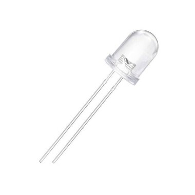 3V 8mm Water Clear Pure Green LED Indicator Light With 20cm Cable - 4