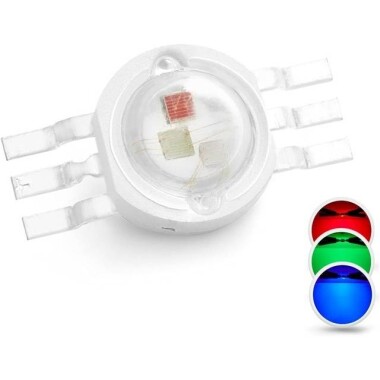 3W 6PIN SMD High Power LED Bulb RGB - 3