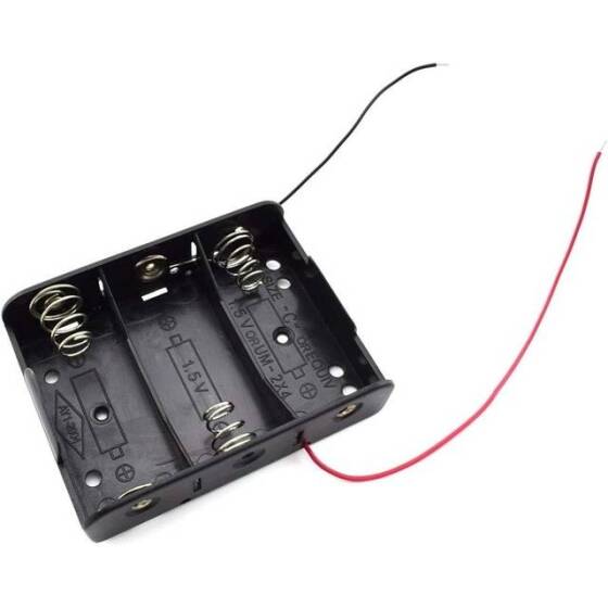 3x LR14 Battery Holder Box Without Cover - 2
