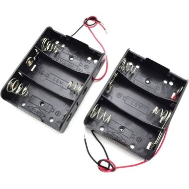 3x LR14 Battery Holder Box Without Cover - 3