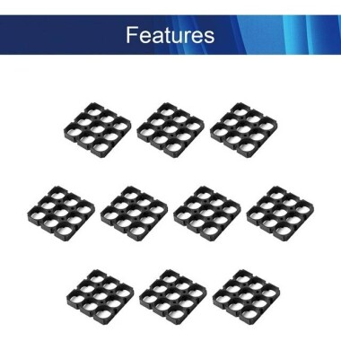 3x3 18650 Battery Holder With 18.5mm Bore Diameter - 4