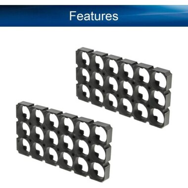 3x6 18650 Battery Holder With 18.5mm Bore Diameter - 5