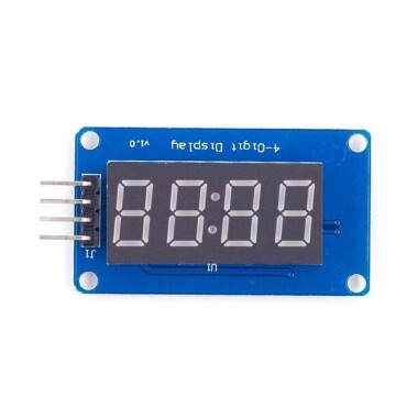4 Bits TM1637 Red LED Display Module & Clock - 3