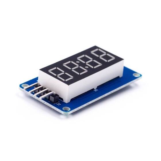4 Bits TM1637 Red LED Display Module & Clock - 6