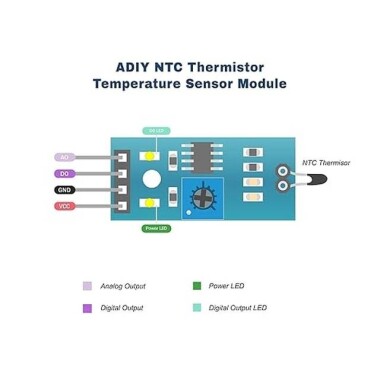 4 Pin Thermal Thermistor Temperature Sensor Module - 4