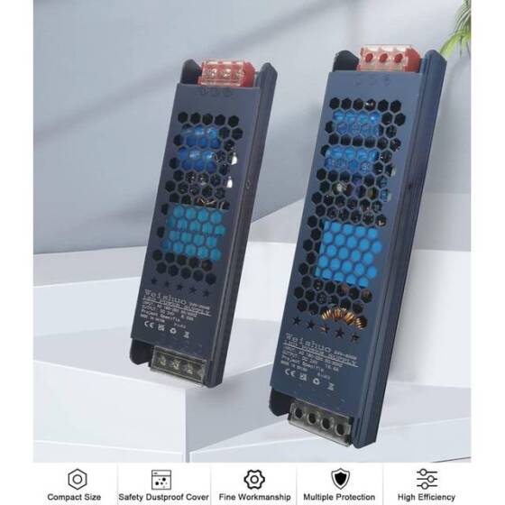 400W 24V 16.6A Ultra Thin Led Dedicated Power Supply Without Fan - 2