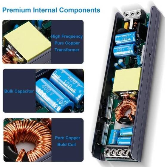 400W 24V 16.6A Ultra Thin Led Dedicated Power Supply Without Fan - 4