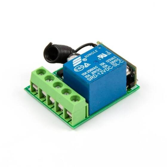 433Mhz 12V 1 Channel Relay Module Wireless Remote Control Switch - 8