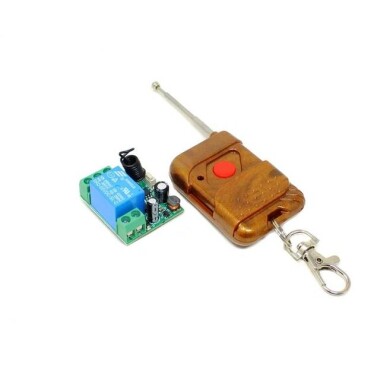 433MHz 12V 1 Channel Relay Module Wireless Remote Control Switch - With Battery - 1