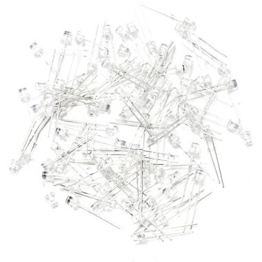 48-72V 3mm Water Clear Yellow LED Indicator Light With 20cm Cable - 5