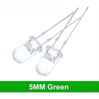 48-72V 5mm Water Clear Ice Blue LED Indicator Light With 20cm Cable - 4