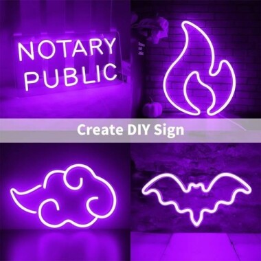 48-72V 5mm Water Clear Purple LED Indicator Light With 20cm Cable - 5