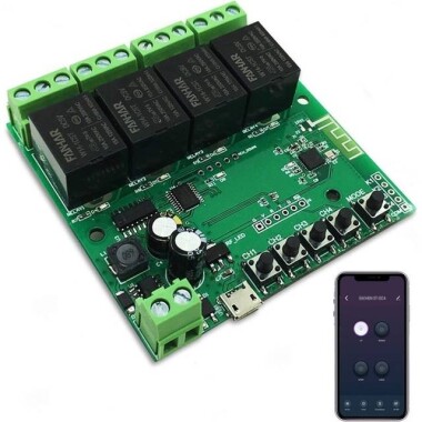4CH Tuya WiFi Switch Module Intelligent Timing Switch Remote Control - 1