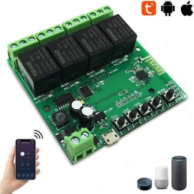 4CH Tuya WiFi Switch Module Intelligent Timing Switch Remote Control - 2