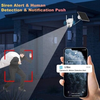 4G Solar Wireless WIFI Surveillance Camera 4G US Version - Without Battery - 3