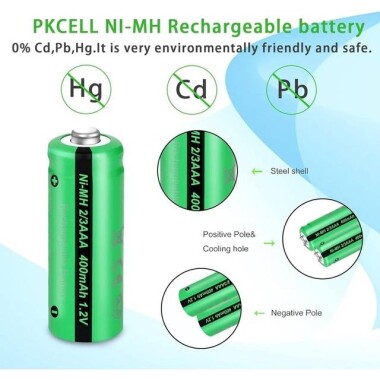4PCS PALO AAA1300MAH Ni-MH Rechargeable Battery - 3