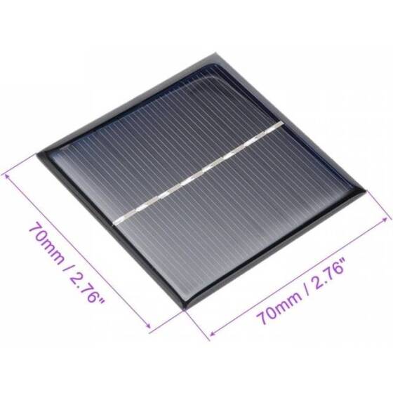 4V 100MA Solar Panel - DIY Drive Micro Motor Size:65x55mm - DIY Drive Micro Motor - 2