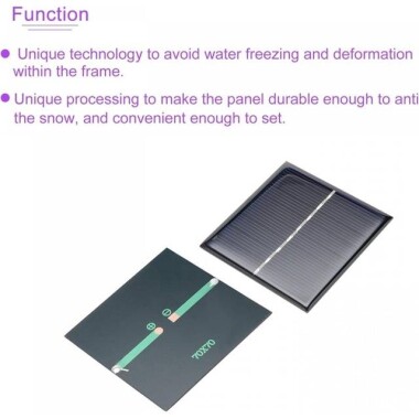 4V 100MA Solar Panel - DIY Drive Micro Motor Size:65x55mm - DIY Drive Micro Motor - 4