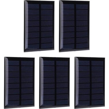 4V 150MA Glue Drop Solar Panel With Lead 15cm Size:60x80mm - 1