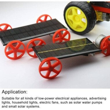 4V 200MA Solar Panel Size:80x80mm - DIY Drive Micro Motor - 5