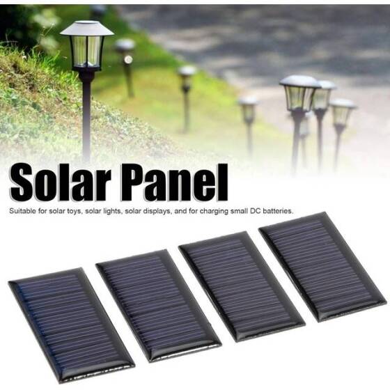4V 30MA Solar Panel Size:55x45mm - DIY Drive Micro Motor - 2