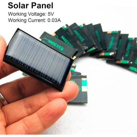 4V 30MA Solar Panel Size:55x45mm - DIY Drive Micro Motor - 3