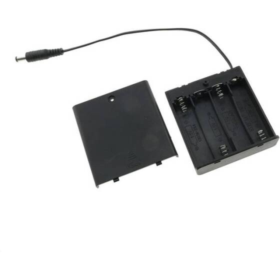 4x AA Battery Holder Box With 15cm Male Dupont Line Without Cover - 1