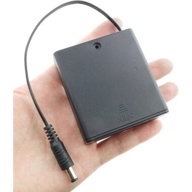 4x AA Battery Holder Box With 15cm Male Dupont Line Without Cover - 5