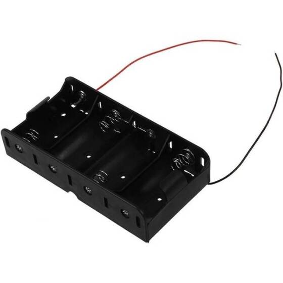 4x LR20 Battery Holder Box Without Cover - 2
