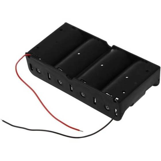 4x LR20 Battery Holder Box Without Cover - 3