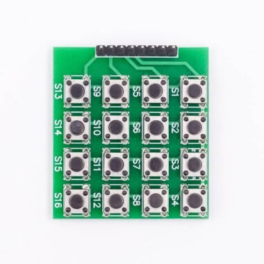 4x4 Matrix 16 Keypad Keyboard Module 16 Button Mcu - 1