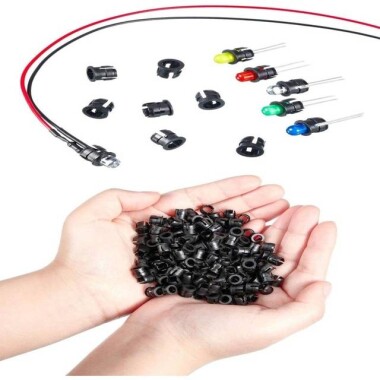 5-9V 3mm Blue LED Indicator Light With 20cm Cable - 5