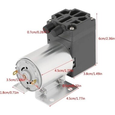 50BPM-6V 10L/Min Mini Electric Vacuum Pump - 5