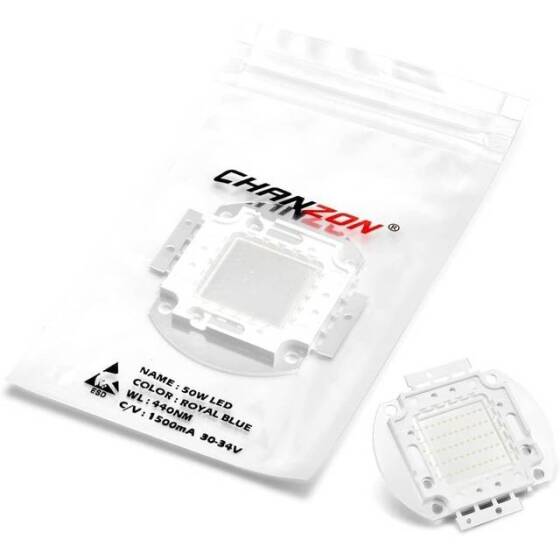 50W SMD High Power LED Bulb Plant Blue - 4