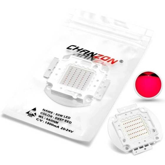 50W SMD High Power LED Bulb Plant Red - 3