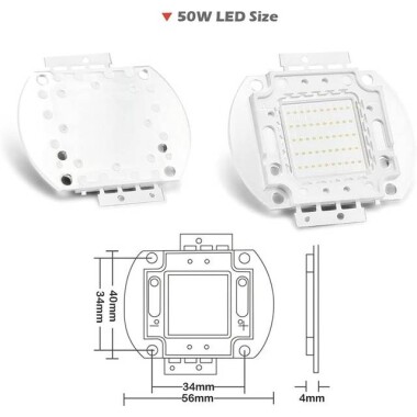50W SMD High Power LED Bulb Pure Green - 5