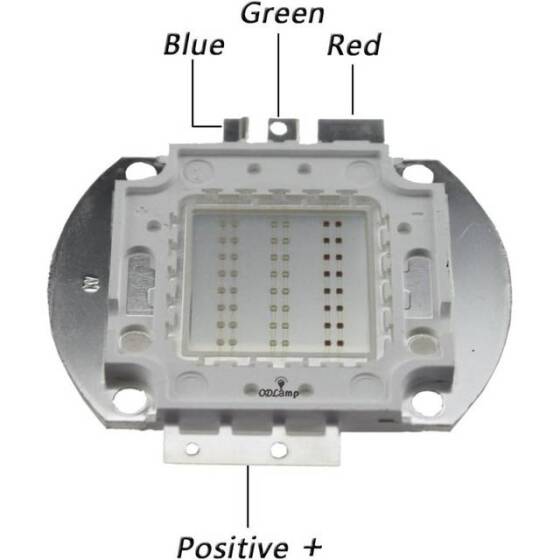 50W SMD High Power LED Bulb Yellow - 3
