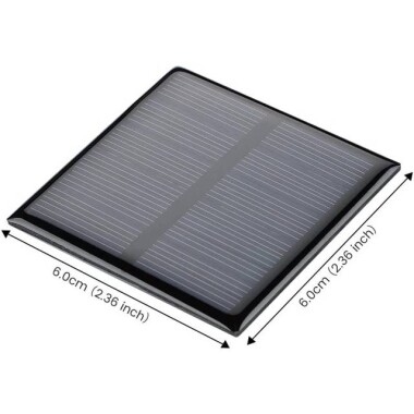 5.5V 80MA Glue Drop Polycrystalline Solar Panel Size:60x60mm - 3