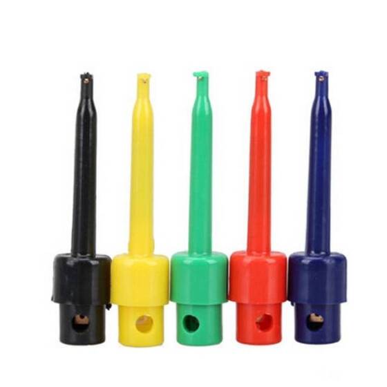 57mm Round Large Single Test Hook Clip Test Probe Black - 3