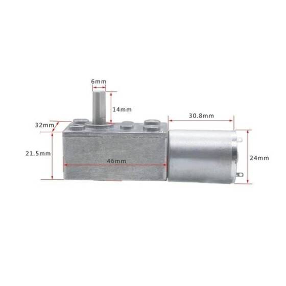 5840-3650.24V 10RPM Brushless DC Worm Gear Reduction Motor With Encoder - 2