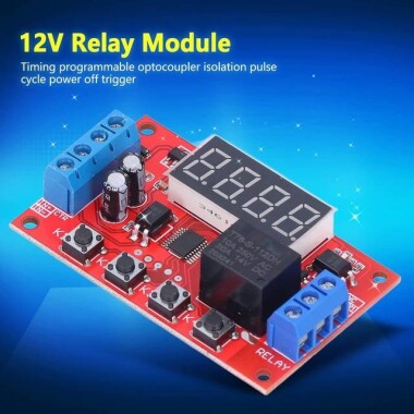 5V Adjustable Time Delay Relay Module 32 Modes Led Digital Timming Trigger Timer Control Switch - 5