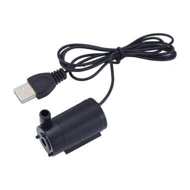 5V Black Mute Sounds Mini Submersible Pump With USB - 1
