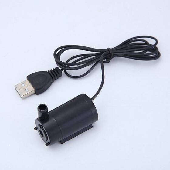 5V Black Mute Sounds Mini Submersible Pump With USB - 2