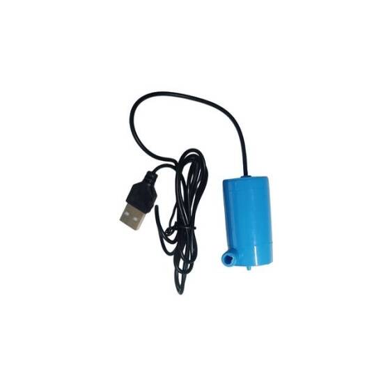 5V Blue Mute Sounds Mini Submersible Pump With USB - 2
