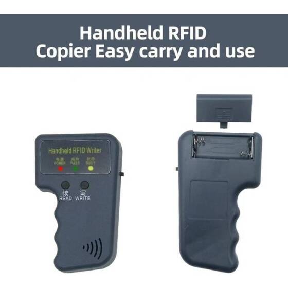 5YOA Handheld 125KHz T5577 CET5200 EM4305 RFID ID Card Key Copier/ Writer/ Tag Reader/DuplicaTor Machine Without Battery Size:71x117x31mm - 5