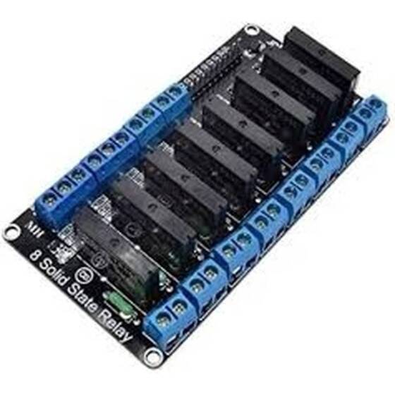 6 Channel 24V Relay Module Solid State High Level SSR DC Control 250V 2A With Resistive Fuse - 3